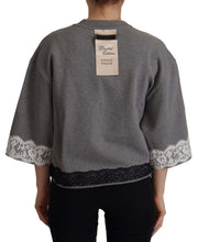 Load image into Gallery viewer, Dolce &amp; Gabbana Chic Grey Cotton Heart Tee with Bell Sleeves
