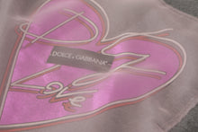 Load image into Gallery viewer, Dolce &amp; Gabbana Chic Grey Cotton Heart Tee with Bell Sleeves
