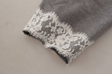 Load image into Gallery viewer, Dolce &amp; Gabbana Chic Grey Cotton Heart Tee with Bell Sleeves
