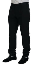 Load image into Gallery viewer, Dolce &amp; Gabbana Black Dress Wool Silk Trouser Pants
