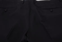 Load image into Gallery viewer, Dolce &amp; Gabbana Black Dress Wool Silk Trouser Pants
