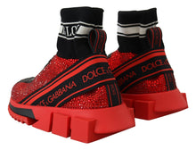 Load image into Gallery viewer, Dolce &amp; Gabbana Exquisite Red Sorrento Slip-On Sneakers
