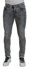 Load image into Gallery viewer, Dolce &amp; Gabbana Grey Washed Cotton Slim Fit Men Denim Jeans
