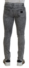 Load image into Gallery viewer, Dolce &amp; Gabbana Grey Washed Cotton Slim Fit Men Denim Jeans
