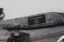 Load image into Gallery viewer, Dolce &amp; Gabbana Grey Washed Cotton Slim Fit Men Denim Jeans
