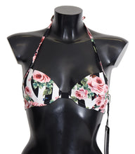 Load image into Gallery viewer, Dolce &amp; Gabbana Chic Rose Print Bikini Top for Elegant Beach Days
