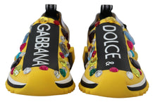 Load image into Gallery viewer, Dolce &amp; Gabbana Exquisite Yellow Techno Fabric Sneakers
