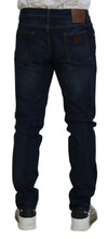 Load image into Gallery viewer, Dolce &amp; Gabbana Dark Blue Cotton Stretch Skinny Denim Jeans
