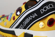 Load image into Gallery viewer, Dolce &amp; Gabbana Exquisite Yellow Techno Fabric Sneakers
