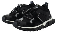 Load image into Gallery viewer, Dolce &amp; Gabbana Black Mesh Sorrento Trekking Sneakers Shoes
