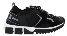 Load image into Gallery viewer, Dolce &amp; Gabbana Black Mesh Sorrento Trekking Sneakers Shoes
