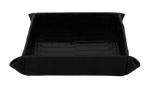 Load image into Gallery viewer, Dolce &amp; Gabbana Elegant Black Exotic Skin Entry Tray
