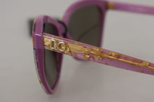 Load image into Gallery viewer, Dolce &amp; Gabbana Elegant Violet Acetate Sunglasses
