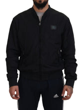 Load image into Gallery viewer, Dolce &amp; Gabbana Black Nylon Logo Bomber Zipper Jacket
