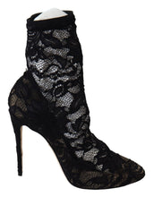 Load image into Gallery viewer, Dolce &amp; Gabbana Black Lace Taormina Pumps Elegance Unleashed
