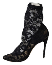 Load image into Gallery viewer, Dolce &amp; Gabbana Black Lace Taormina Pumps Elegance Unleashed
