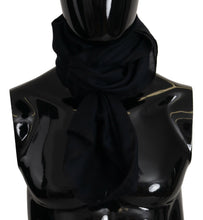 Load image into Gallery viewer, Dolce &amp; Gabbana Elegant Black Silk Men&#39;s Scarf
