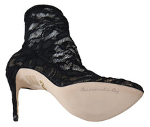 Load image into Gallery viewer, Dolce &amp; Gabbana Black Lace Taormina Pumps Elegance Unleashed
