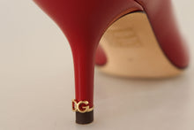 Load image into Gallery viewer, Dolce &amp; Gabbana Red Patent Leather Kitten Heels Pumps Shoes
