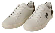 Load image into Gallery viewer, Dolce &amp; Gabbana White Suede Leather Mens Low Tops Sneakers
