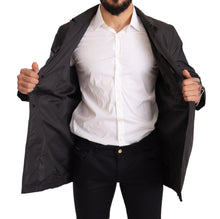 Load image into Gallery viewer, Dolce &amp; Gabbana Elegant Black Trench Coat for Sophisticated Men
