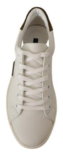 Load image into Gallery viewer, Dolce &amp; Gabbana White Suede Leather Mens Low Tops Sneakers
