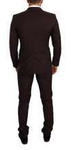 Load image into Gallery viewer, Dolce &amp; Gabbana Elegant Bordeaux Striped Martini Suit
