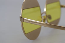 Load image into Gallery viewer, Dolce &amp; Gabbana Crystal Embellished Gold Oval Sunglasses
