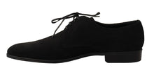 Load image into Gallery viewer, Dolce &amp; Gabbana Elegant Black Leather Derby Dress Shoes
