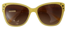 Load image into Gallery viewer, Dolce &amp; Gabbana Chic Yellow Acetate Gradient Sunglasses
