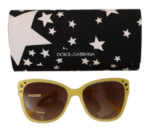 Load image into Gallery viewer, Dolce &amp; Gabbana Chic Yellow Acetate Gradient Sunglasses
