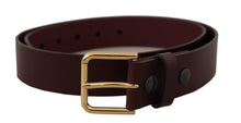 Load image into Gallery viewer, Dolce &amp; Gabbana Chic Brown Leather Belt – Timeless Elegance
