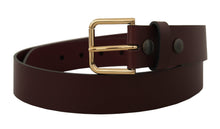 Load image into Gallery viewer, Dolce &amp; Gabbana Chic Brown Leather Belt – Timeless Elegance
