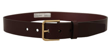 Load image into Gallery viewer, Dolce &amp; Gabbana Chic Brown Leather Belt – Timeless Elegance
