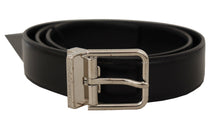 Load image into Gallery viewer, Dolce &amp; Gabbana Elegant Black Leather Statement Belt
