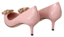 Load image into Gallery viewer, Dolce &amp; Gabbana Crystal Embellished Patent Leather Pumps
