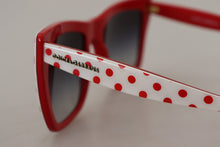 Load image into Gallery viewer, Dolce &amp; Gabbana Chic Red and White Polka Dot Sunglasses
