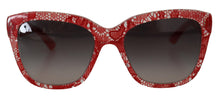 Load image into Gallery viewer, Dolce &amp; Gabbana Chic Red Lace-Inspired Designer Sunglasses
