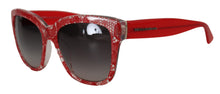 Load image into Gallery viewer, Dolce &amp; Gabbana Chic Red Lace-Inspired Designer Sunglasses
