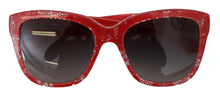 Load image into Gallery viewer, Dolce &amp; Gabbana Chic Red Lace-Inspired Designer Sunglasses
