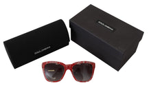 Load image into Gallery viewer, Dolce &amp; Gabbana Chic Red Lace-Inspired Designer Sunglasses
