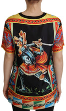 Load image into Gallery viewer, Dolce &amp; Gabbana Glamourous Multicolor Silk Top
