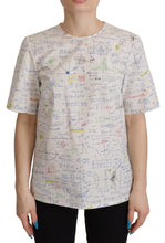 Load image into Gallery viewer, Dolce &amp; Gabbana Algebra Print Round Neck Cotton Tee
