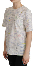 Load image into Gallery viewer, Dolce &amp; Gabbana Algebra Print Round Neck Cotton Tee
