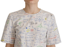 Load image into Gallery viewer, Dolce &amp; Gabbana Algebra Print Round Neck Cotton Tee
