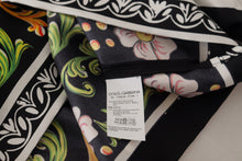 Load image into Gallery viewer, Dolce &amp; Gabbana Silk Baroque Floral Round Neck Blouse
