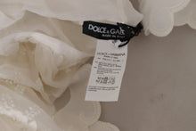 Load image into Gallery viewer, Dolce &amp; Gabbana Elegant White Lace Silk-Cotton Top
