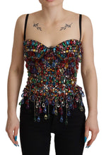 Load image into Gallery viewer, Dolce &amp; Gabbana Multicolor Sleeveless Bustier Jeweled Spring Top
