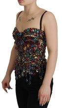 Load image into Gallery viewer, Dolce &amp; Gabbana Multicolor Sleeveless Bustier Jeweled Spring Top
