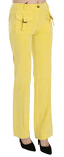 Load image into Gallery viewer, Just Cavalli Chic Yellow Corduroy Mid Waist Pants
